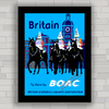 QUADRO DECORATIVO BOAC BRITAIN LONDRES