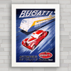 QUADRO CARRO ANTIGO BUGATTI AUTORAILS 2