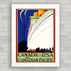 QUADRO DE PAREDE CANADIAN PACIFIC 1932