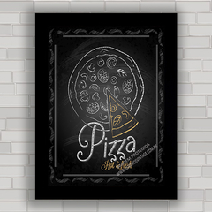 QUADRO DECORATIVO CHALKBOARD 103 - PIZZA - comprar online