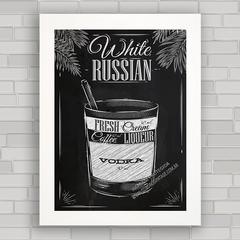 QUADRO DECORATIVO CHALKBOARD 12 - RUSSIAN VODKA - comprar online