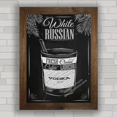 QUADRO DECORATIVO CHALKBOARD 12 - RUSSIAN VODKA na internet