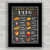 QUADRO DECORATIVO CHALKBOARD 120 - LANCHES