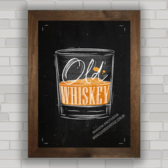 QUADRO DECORATIVO CHALKBOARD 15 - OLD WHISKEY na internet