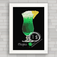 QUADRO DECORATIVO CHALKBOARD 26 - DRINK MOJITO - comprar online