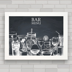 QUADRO DECORATIVO CHALKBOARD 52 - BAR MENU - comprar online