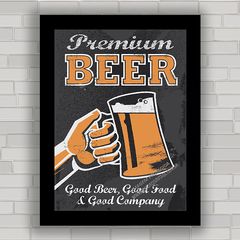 QUADRO DECORATIVO CHALKBOARD 58 - BEER PREMIUM