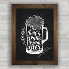 QUADRO DECORATIVO CHALKBOARD 59 - FRESH BEER na internet