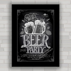 QUADRO DECORATIVO CHALKBOARD 60 - FESTA DA CERVEJA