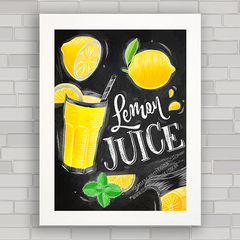 QUADRO DECORATIVO CHALKBOARD 7 - LEMON JUICE - comprar online