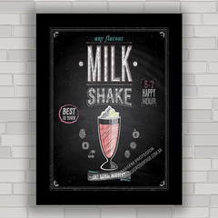 QUADRO DECORATIVO CHALKBOARD 80 - MILK SHAKE