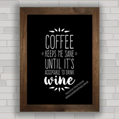 QUADRO DECORATIVO CHALKBOARD 86 - CAFÉ & VINHO na internet