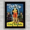 QUADRO DE CINEMA CHARLIE CHAPLIN CITY LIGHTS 1931