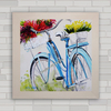 QUADRO DECORATIVO CICLISMO 23 - FLORES