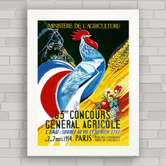 QUADRO RETRÔ CONCOURS GENERAL AGRICOLE 1954 - comprar online