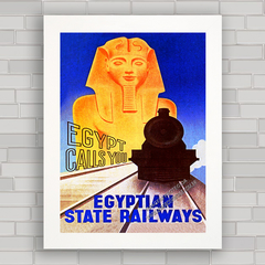 QUADRO DECORATIVO EGYPTIAN STATE RAILWAYS - comprar online