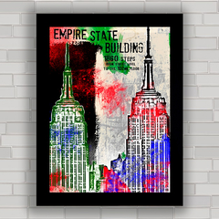 QUADRO DECORATIVO EMPIRE STATE POP ART - comprar online