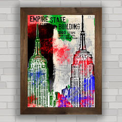 QUADRO DECORATIVO EMPIRE STATE POP ART na internet