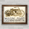 QUADRO DECORATIVO MOTO EXCELSIOR AUTO CYCLE 1910