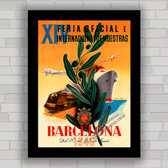 QUADRO DECORATIVO FERIA BARCELONA 1946