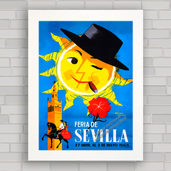 QUADRO DECORATIVO FERIA SEVILLA 1965 - comprar online