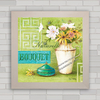 QUADRO DECORATIVO FLORES 52 - BANHEIRO