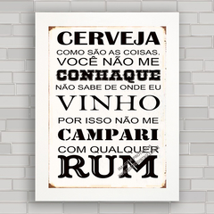 QUADRO DECORATIVO PARA BAR FRASES 179 - CERVEJA na internet