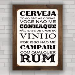 QUADRO DECORATIVO PARA BAR FRASES 179 - CERVEJA