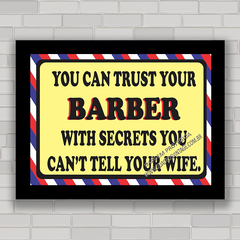 QUADRO DECORATIVO FRASES 194 - BARBER SHOP