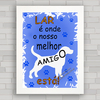 Quadro decorativo frases 204 - Cachorro