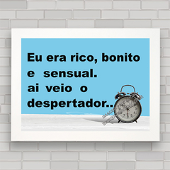 QUADRO DECORATIVO FRASES 48 - DESPERTADOR - comprar online