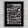 QUADRO DECORATIVO FRASES 70 - CHALKBOARD