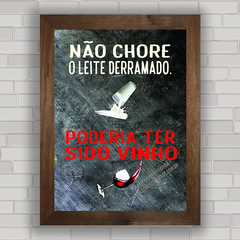 QUADRO DECORATIVO FRASES 8 - VINHO na internet