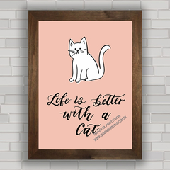 QUADRO DECORATIVO GATOS 57 na internet