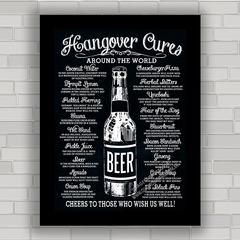 QUADRO DECORATIVO HANGOVER CURES