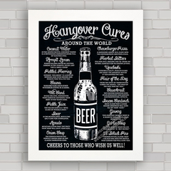 QUADRO DECORATIVO HANGOVER CURES - comprar online