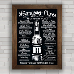 QUADRO DECORATIVO HANGOVER CURES na internet