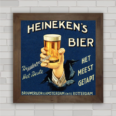 QUADRO VINTAGE CERVEJA HEINEKEN 7