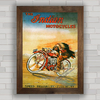 QUADRO DECORATIVO MOTO INDIAN 1929