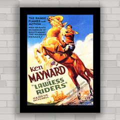 QUADRO DECORATIVO FILME LAWLESS RIDERS 1935 - comprar online