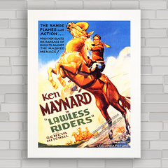 QUADRO DECORATIVO FILME LAWLESS RIDERS 1935 na internet