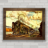 QUADRO DECORATIVO VINTAGE LOCOMOTIVE POSTER