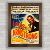 QUADRO DECORATIVO LOUIS ARMSTRONG