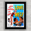 QUADRO FILME LOVE NEST 1951 - MARILYN MONROE