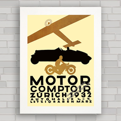 QUADRO VINTAGE MOTOR COMPTOIR ZURICH 1932 - comprar online