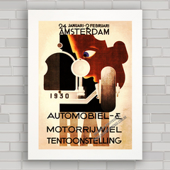 QUADRO RETRÔ MOTORRIJWIEL AMSTERDAN 1930 na internet