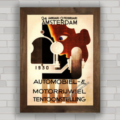 QUADRO RETRÔ MOTORRIJWIEL AMSTERDAN 1930