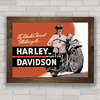 QUADRO VINTAGE MOTOS 81 HARLEY DAVIDSON 1947