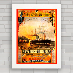 QUADRO RETRÔ NORTH GERMAN LLOYD 1884 na internet