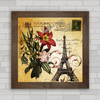 QUADRO VINTAGE PARIS 30 - FLORES EIFFEL